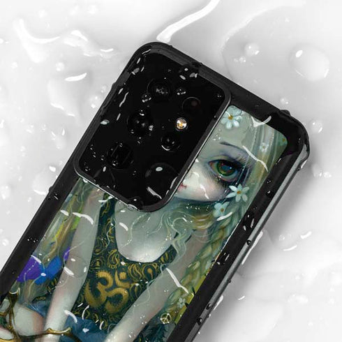 Rainbow Winged Yoga Fairy by Jasmine Becket-Griffith Galaxy S24 Ultra Waterproof Case