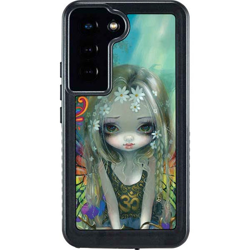 Rainbow Winged Yoga Fairy by Jasmine Becket-Griffith Galaxy S24 Waterproof Case