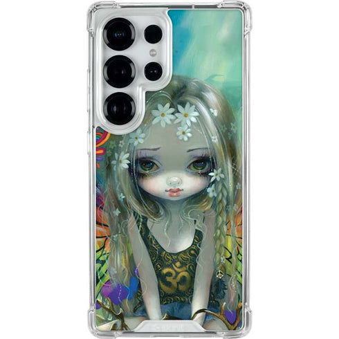 Rainbow Winged Yoga Fairy by Jasmine Becket-Griffith Galaxy S25 Ultra Clear Case