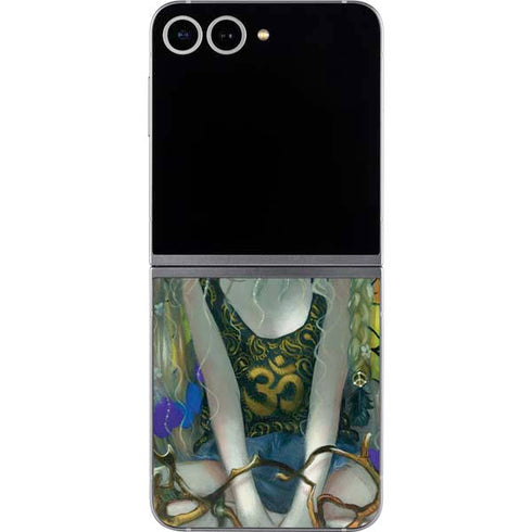Rainbow Winged Yoga Fairy by Jasmine Becket-Griffith Galaxy Z Flip6 Skin