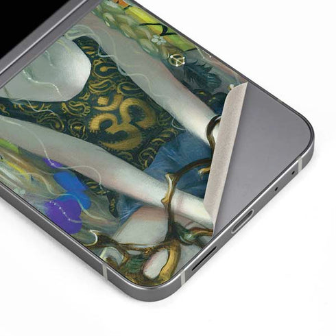 Rainbow Winged Yoga Fairy by Jasmine Becket-Griffith Galaxy Z Flip6 Skin