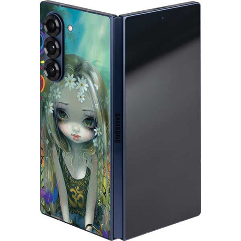 Rainbow Winged Yoga Fairy by Jasmine Becket-Griffith Galaxy Z Fold6 Skin