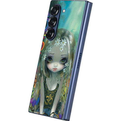 Rainbow Winged Yoga Fairy by Jasmine Becket-Griffith Galaxy Z Fold6 Skin