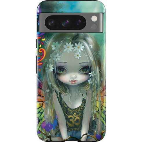 Rainbow Winged Yoga Fairy by Jasmine Becket-Griffith Pixel Cases