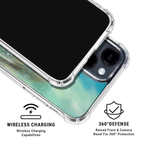 Rainbow Winged Yoga Fairy by Jasmine Becket-Griffith iPhone 15 Clear Case