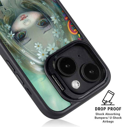Rainbow Winged Yoga Fairy by Jasmine Becket-Griffith iPhone 15 Kickstand Case