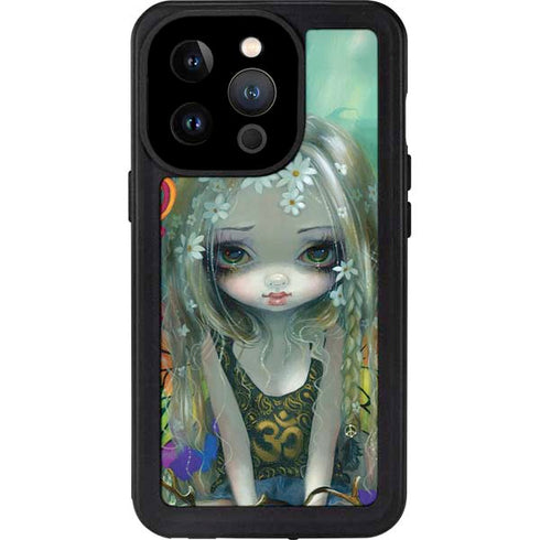 Rainbow Winged Yoga Fairy by Jasmine Becket-Griffith iPhone 15 Pro Waterproof Case