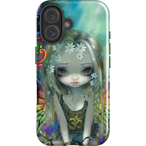 Rainbow Winged Yoga Fairy by Jasmine Becket-Griffith iPhone 16 Impact Case