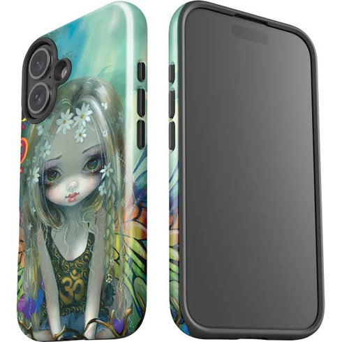 Rainbow Winged Yoga Fairy by Jasmine Becket-Griffith iPhone 16 Plus Impact Case