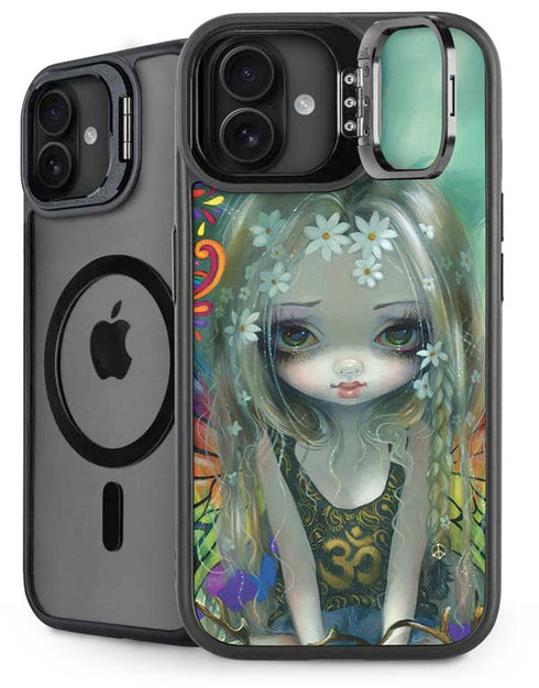 Rainbow Winged Yoga Fairy by Jasmine Becket-Griffith iPhone 16 Plus Kickstand Case