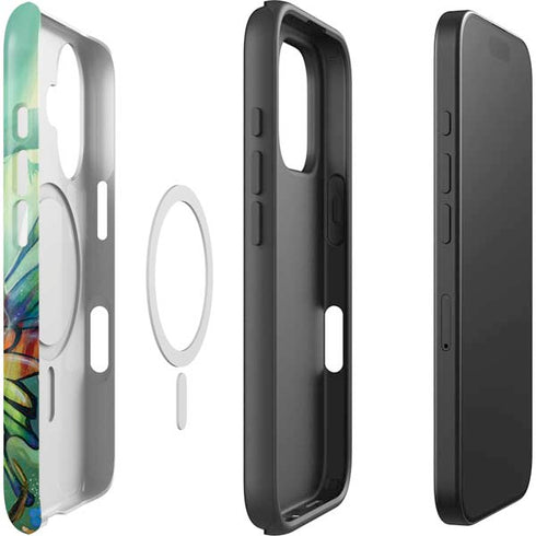 Rainbow Winged Yoga Fairy by Jasmine Becket-Griffith iPhone 16 Plus Magsafe Impact Case