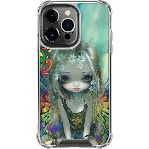 Rainbow Winged Yoga Fairy by Jasmine Becket-Griffith iPhone 16 Pro Clear Case