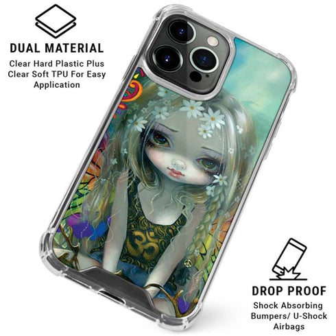 Rainbow Winged Yoga Fairy by Jasmine Becket-Griffith iPhone 16 Pro Clear Case