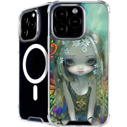 Rainbow Winged Yoga Fairy by Jasmine Becket-Griffith iPhone Cases
