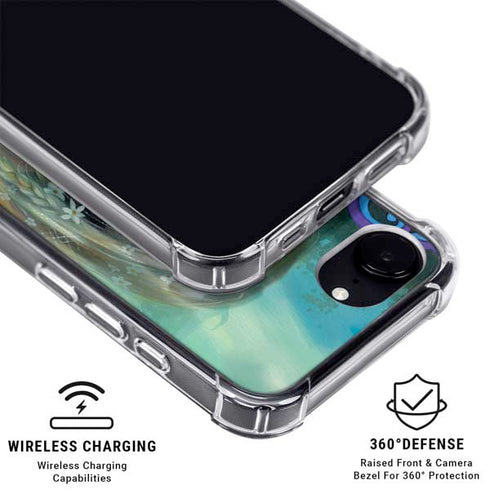 Rainbow Winged Yoga Fairy by Jasmine Becket-Griffith iPhone 16e Clear Case