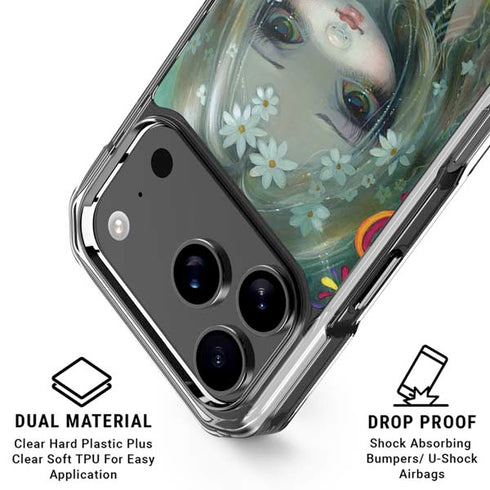 Rainbow Winged Yoga Fairy by Jasmine Becket-Griffith iPhone 18 Pro Clear Case