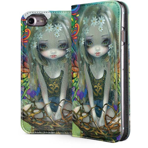 Rainbow Winged Yoga Fairy by Jasmine Becket-Griffith iPhone 7 Folio Case