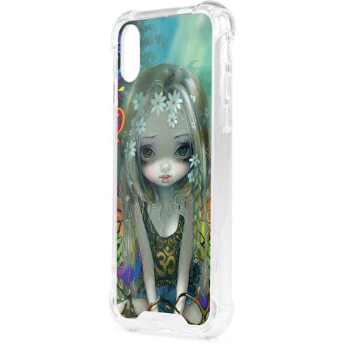 Rainbow Winged Yoga Fairy by Jasmine Becket-Griffith iPhone XS Clear Case