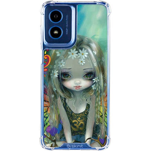 Rainbow Winged Yoga Fairy by Jasmine Becket-Griffith Moto G 5G (2024) Clear Case