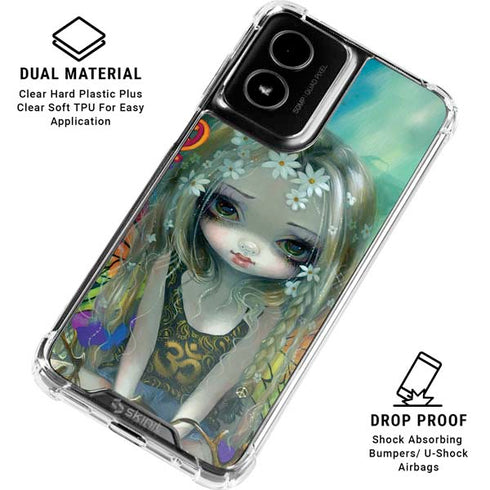 Rainbow Winged Yoga Fairy by Jasmine Becket-Griffith Moto G Power 5G (2024) Clear Case