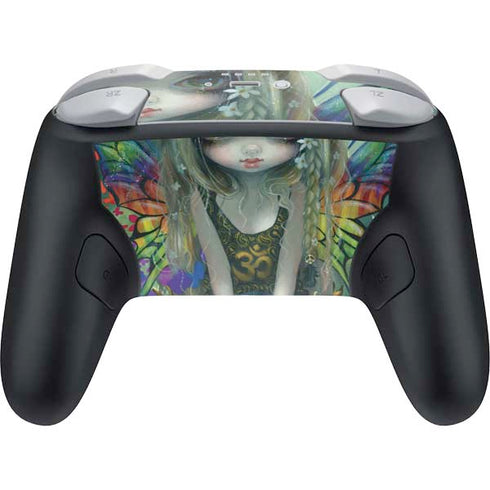 Rainbow Winged Yoga Fairy by Jasmine Becket-Griffith Nintendo Switch 2 (2025) Pro Controller Skin
