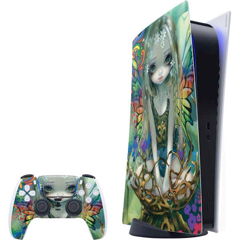 Rainbow Winged Yoga Fairy by Jasmine Becket-Griffith PlayStation PS5 Skins
