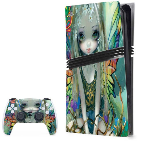 Rainbow Winged Yoga Fairy by Jasmine Becket-Griffith PS5 Pro Bundle Skin