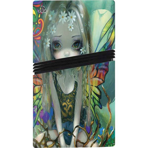 Rainbow Winged Yoga Fairy by Jasmine Becket-Griffith PS5 Pro Console Skin