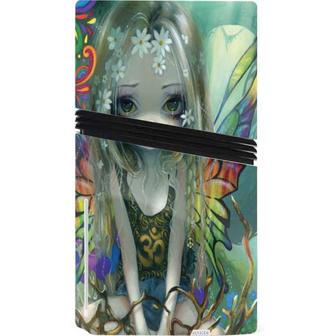 Rainbow Winged Yoga Fairy by Jasmine Becket-Griffith PS5 Pro Disk Console Skin