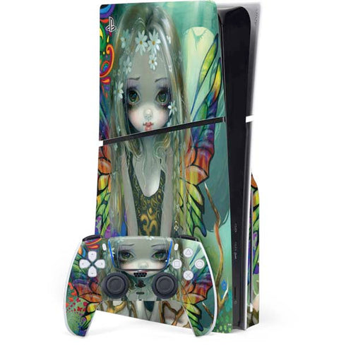 Rainbow Winged Yoga Fairy by Jasmine Becket-Griffith PlayStation PS5 Skins