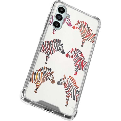 Rainbow Zebras by Cat Coq Gabb Phone 4 Clear Case