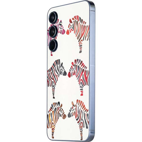 Rainbow Zebras by Cat Coq Galaxy A36 5G Skin
