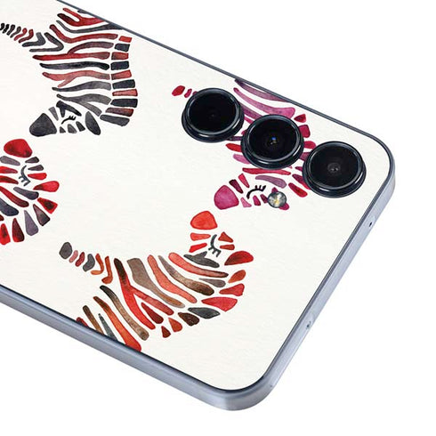 Rainbow Zebras by Cat Coq Galaxy A36 5G Skin