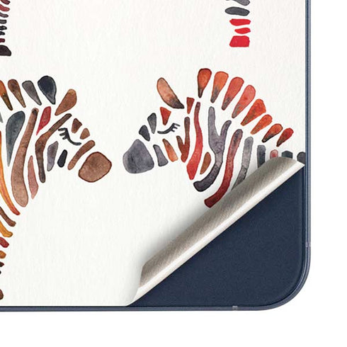 Rainbow Zebras by Cat Coq Galaxy A36 5G Skin
