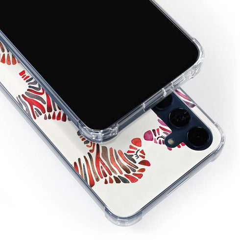 Rainbow Zebras by Cat Coq Galaxy A55 5G Clear Case
