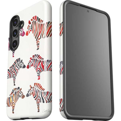 Rainbow Zebras by Cat Coq Galaxy S25 Impact Case