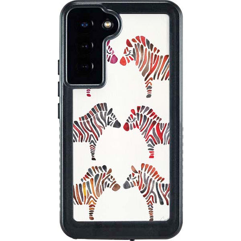Rainbow Zebras by Cat Coq Galaxy S24 Plus Waterproof Case