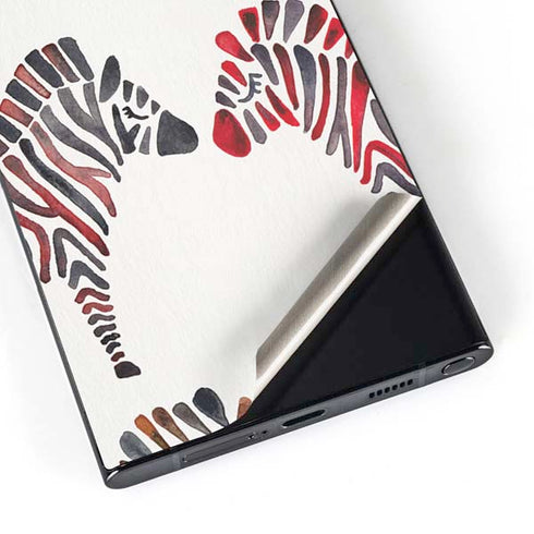 Rainbow Zebras by Cat Coq Galaxy S25 Ultra Skin