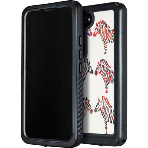Rainbow Zebras by Cat Coq Galaxy S24 Waterproof Case