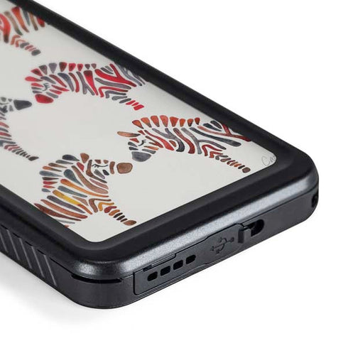 Rainbow Zebras by Cat Coq Galaxy S24 Waterproof Case