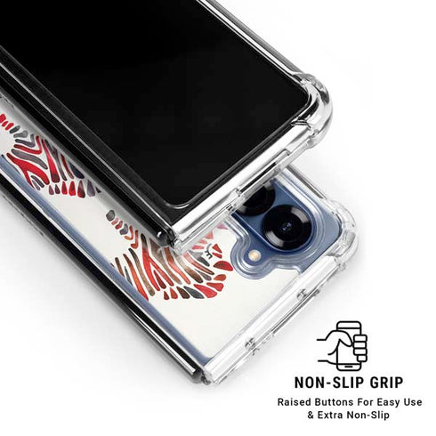 Rainbow Zebras by Cat Coq Galaxy Z Fold6 Clear Case