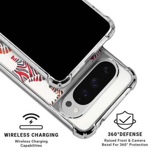 Rainbow Zebras by Cat Coq Google Pixel 10 Pro XL Clear Case