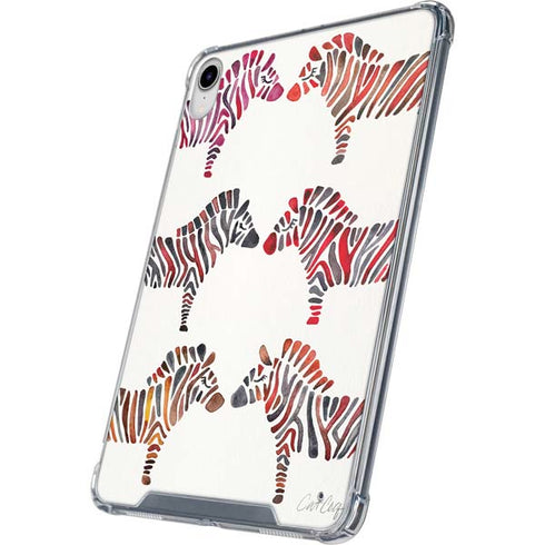 Rainbow Zebras by Cat Coq iPad 11th Gen (2025) Clear Case