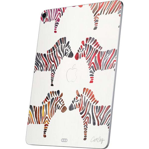 Rainbow Zebras by Cat Coq Apple iPad Air Skin