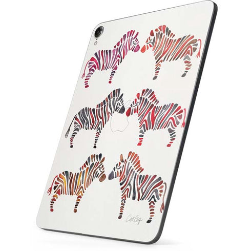 Rainbow Zebras by Cat Coq Apple iPad Pro Skin