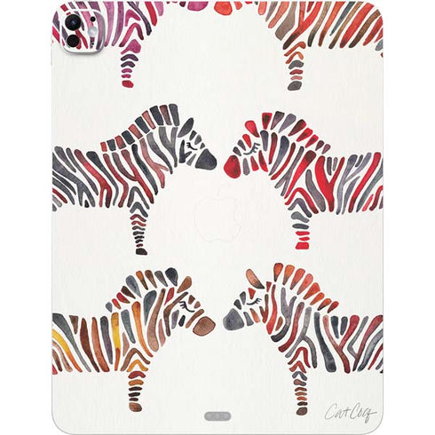 Rainbow Zebras by Cat Coq iPad Pro 13in M4 (2024) Skin
