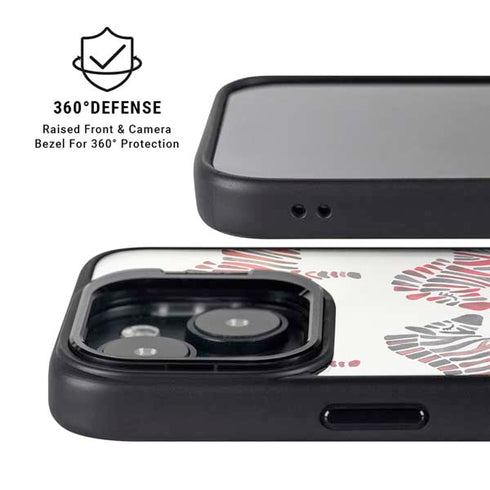 Rainbow Zebras by Cat Coq iPhone 14 Kickstand Case