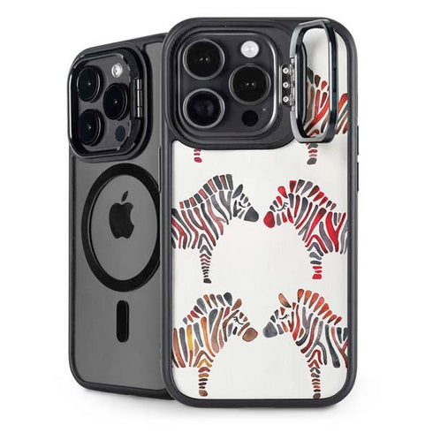 Rainbow Zebras by Cat Coq iPhone 14 Pro Kickstand Case