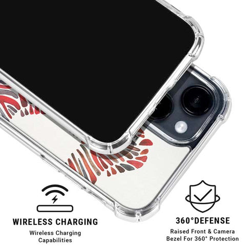 Rainbow Zebras by Cat Coq iPhone 15 Clear Case