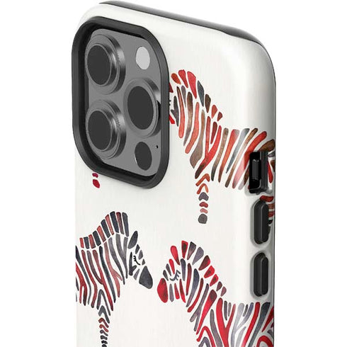 Rainbow Zebras by Cat Coq iPhone 15 Pro Impact Case